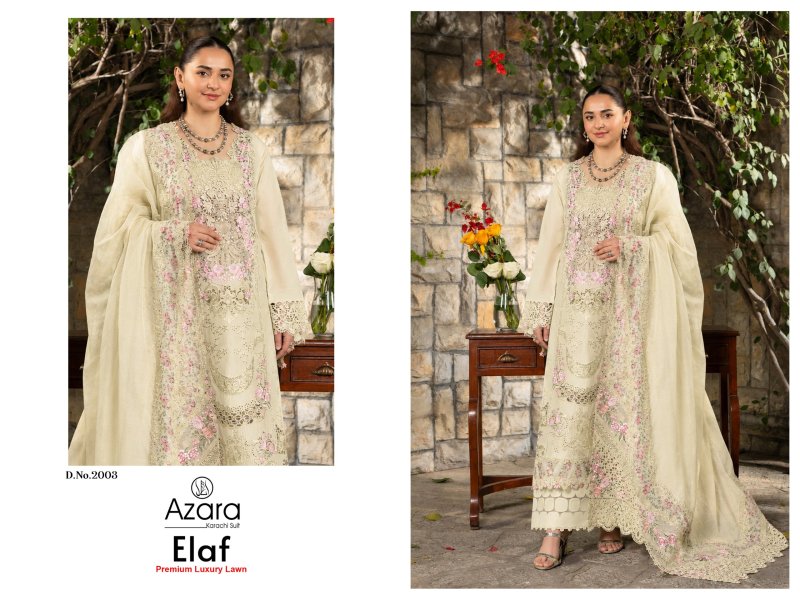 Elaf Premium 2 By Radhika Azara Pure Cotton Dress Material
